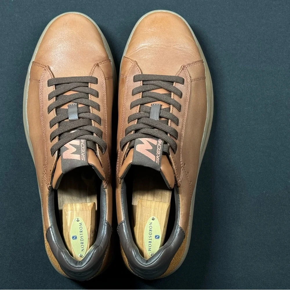 Mark Nason Men's Brown Leather Sneakers - Picture 6 of 6